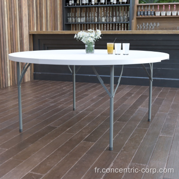 table de jardin pliante ronde